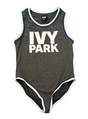 Ivy Park dark gray sleeveless bodysuit size L