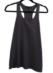 BLAQUE LABEL REVOLVE SLATE TANK WITH BLACK DOT DETAIL PULLOVER TOP