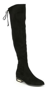 -“GiGi Mia”-Black Over the Knee Boots