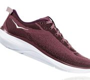One One Hupana Flow Wool Burgundy Hoka Sneakers Womens size 7.5