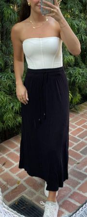 Y2K black maxi skirt women’s small