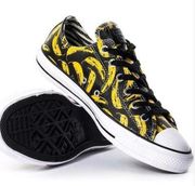 Converse COPY -  X Andy Warhol NWT Leather Pop Art Banana Low Top Black Yellow S…