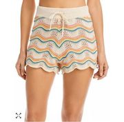 L*Space Make Waves Crocheted Cotton Shorts in women’s size extra small