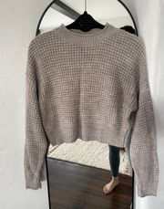 Grey Cropped Sweater