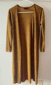 Mustard Yellow Duster Cardigan