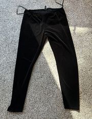 Eileen Fisher Black Velvet Leggings, Size Medium, Never Worn