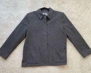 Pendleton Virgin Wool Dark Grey Jacket - 16