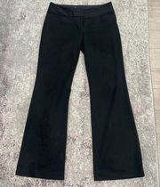 EXPRESS Women's Black Editor Work Wear Wide Leg Trouser Dress Pants Sz 4R