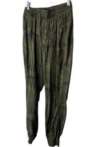 Hollister  Green Camo Camouflage High-Rise Jogger Pants Women's Size XS
