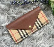 Burberry Vintage Check Long Continental Clutch Wallet