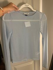 American Eagle Mini Mesh Long-Sleeve Tee