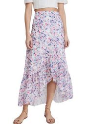 NWT Yumi Kim Blissful Pink Floral Brazil Wrap Skirt