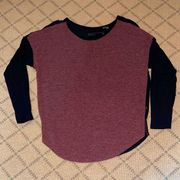 William Rast maroon black shirt NWOT XS