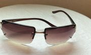 : Vera Oval Sunglasses-rhinestones- brown gradient with gold tone