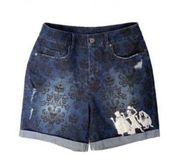 Disney Parks Disney Haunted Mansion Graphic Jean Shorts Sz XS