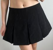 Black Low Waist Mini Skirt