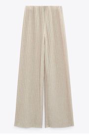 Pleated Printed Flowy Pants