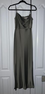 Cali Satin Midi Dress