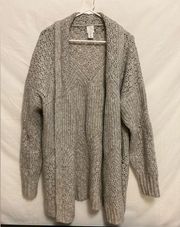 Joie Chunky Knit Cardigan Gray‎ Size Large