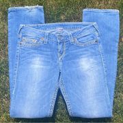 Boot Cut Light Wash Boot Cut Denim Thick Stitch Jeans Sz 8/29