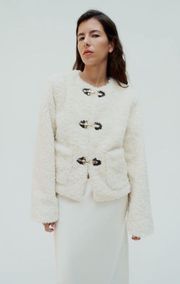 ZARA Faux Shearling Carabiner Jacket