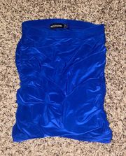 Royal Blue  Mini Skirt