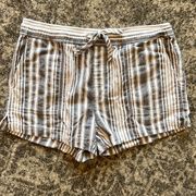 Sanctuary Blue and White Striped Shorts