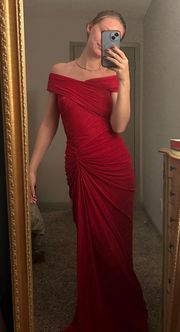 Red Formal Floor Length Dress