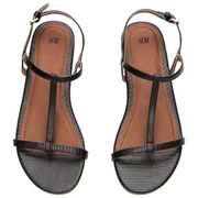 H&M Black Sandals in Size 8