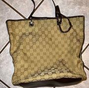 Gucci Monogram Tote bag- handles are cracked