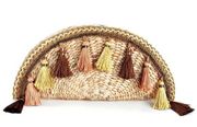 RAFFIA PAPER TASSEL CLUTCH