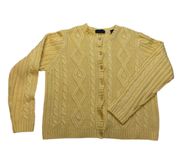 Yellow Knit Cardigan