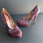 MISSONI | Purple Color Block Heels