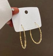 18K Gold Plated Gold Hoop Earrings for Women