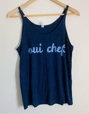 Oui Chef Wapatula Graphic Tank Blue size S