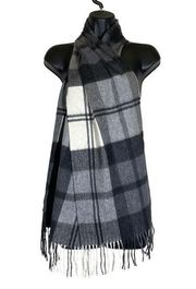 Saks Fifth Avenue 100% Cashmere Plaid Scarf