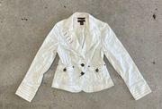 Bandolino White Denim Jacket