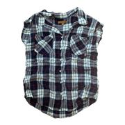 Jachs girlfriend plus button down muscle tee womens size small