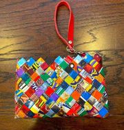 Handmade Recycled Candy Wrapper Wristlet 4x6 NEW