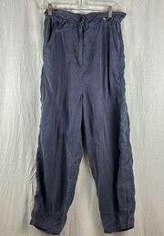 Free People High Waisted Straight Leg Pants in Blue