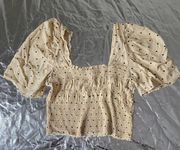 Smocked Crop Top