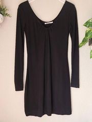 T by Alexander Wang Black Long Sleeve Dress XS