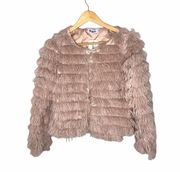 NWT Militaty Hippie Shaggy Fur Jacket Small