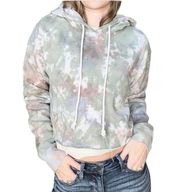 Wild Fable Size Small Green Camouflage Tie Dye Cropped Sweatshirt