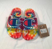 Tie Dye Slides Womens Sz 7.5 Multicolor