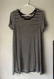 Striped Soft Tee Shirt Dress