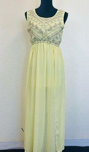 Fun & flirt yellow maxi dress