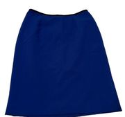 𝅺Calvin Klein Blue Pencil Skirt Women’s Size 4 Professional Office Classic Sz 4