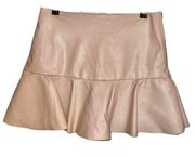 FAUX LEATHER MINI SKIRT Size L