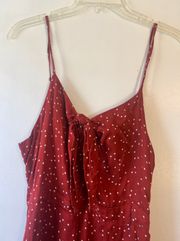 Silky Red Slip Dress